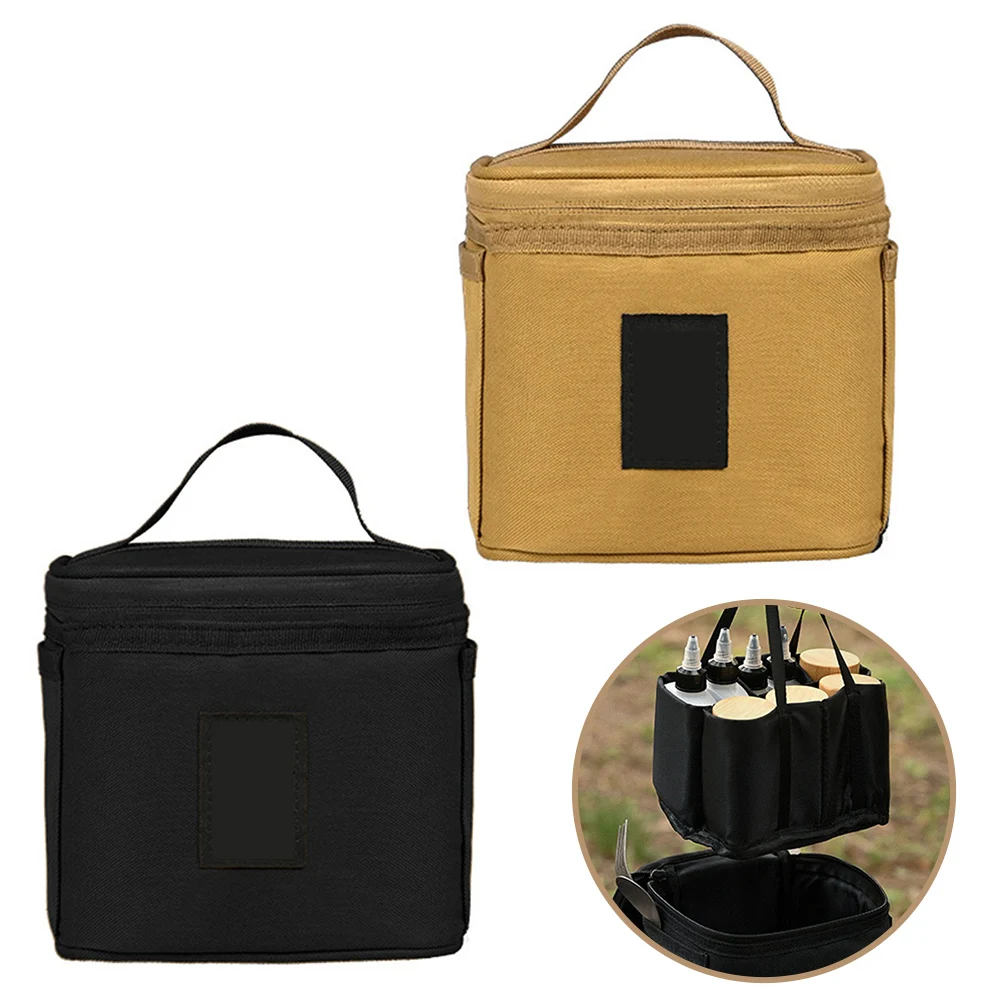 Organizer Bag for Spice Kit with Detachable Inner Section Side Storage Pockets and Lanyard for Enhanced Outdoor Storage Capacity