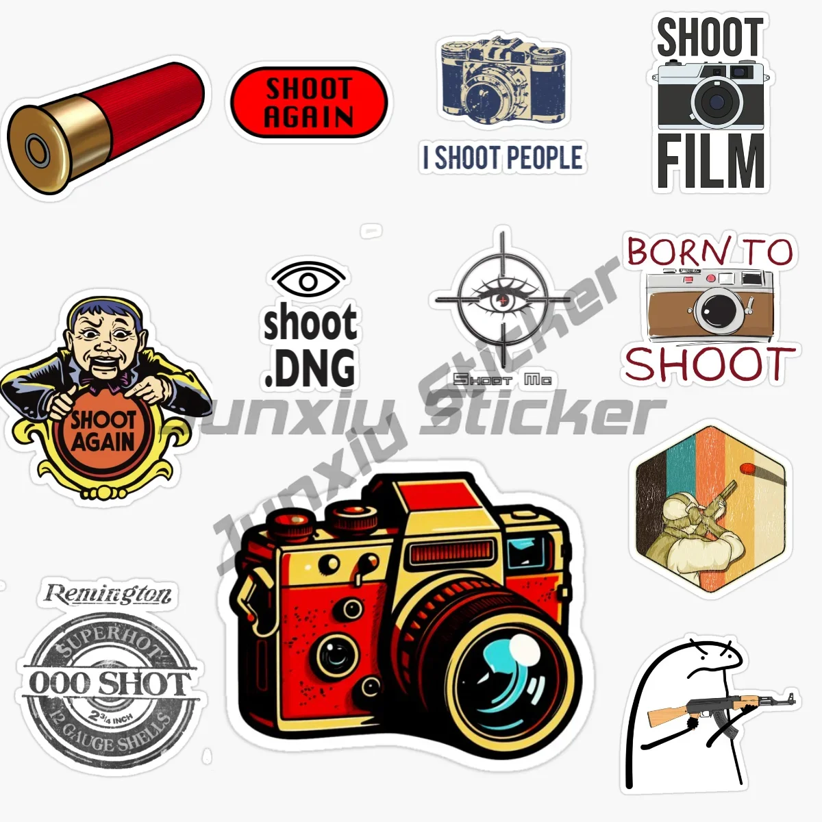 

SHOOT Shooting Dart Board Creative Vinyl Self-adhesive Car Stickers Decorative Decals