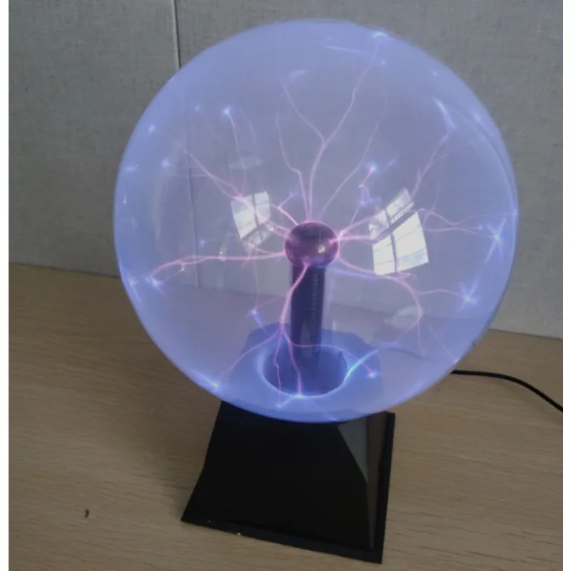 12V Ion Ball Tesla Coil Glow Discharge Sphere Touch Induction Electrostatic Arc Light Science Gift
