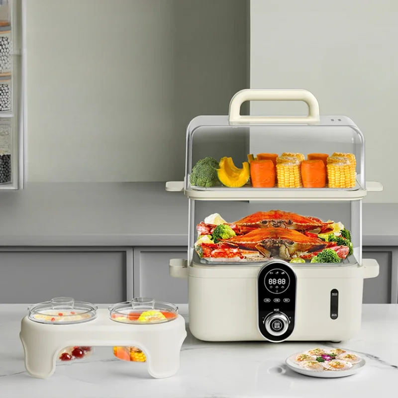 

Speed steamer, electric steamer, multifunctional household small, multi-layer, large capacity steam steamer, stew pot, breakfast