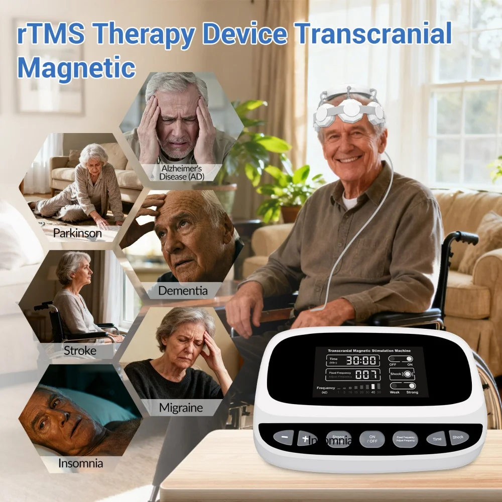 ZJZK Deep rTMS Transmagnetic Stimulation Therapy Transcranial Magnetic Machine for Stroke Neurodegenerative Mental Disorders