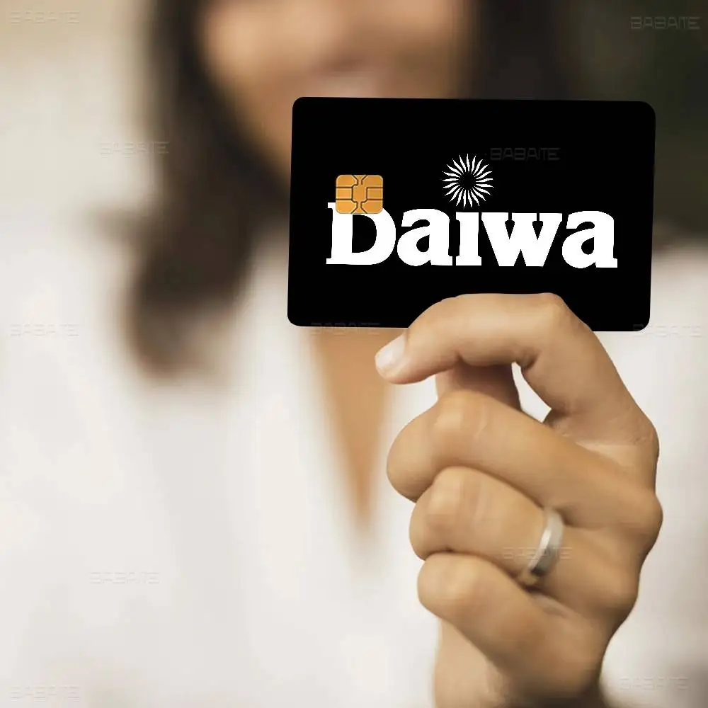 Classic Fishing Tackle Logo D-Daiwa Cartoon Credit Card Skin Stickers For Bank Card Bus Metro Card Sticker Waterproof Women Gift view 3