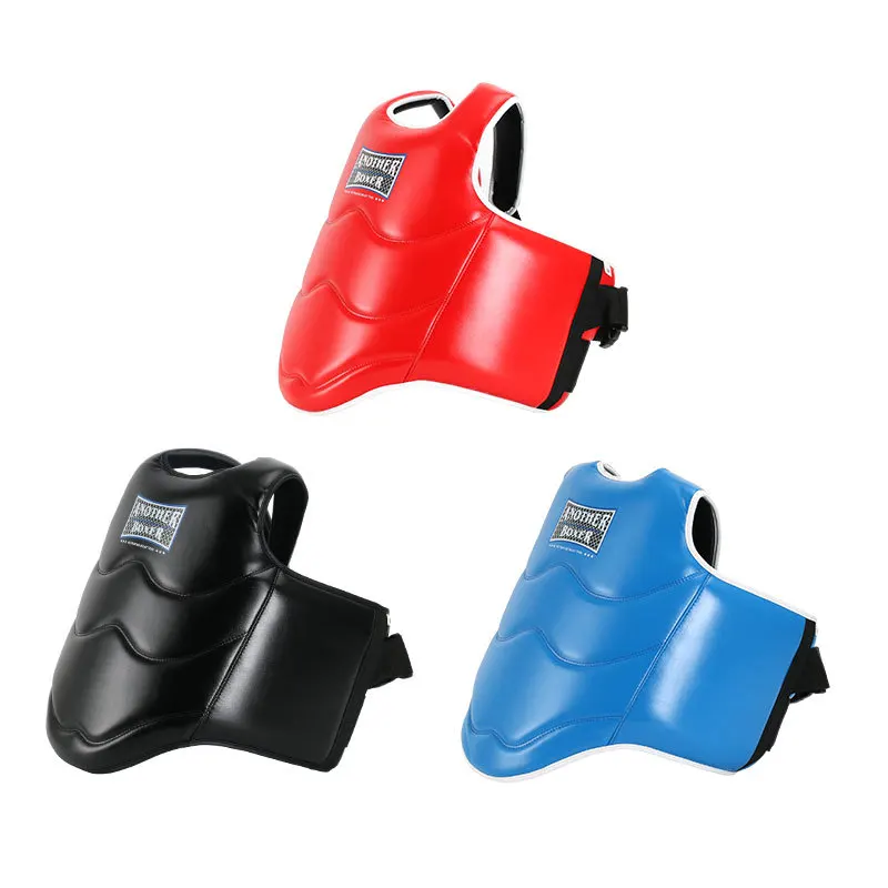 Boxing Fight Gear Chest Guard MMA Sanda Training Body Vest Protector Taekwondo Target Training Uniform Reversible Rib Shield