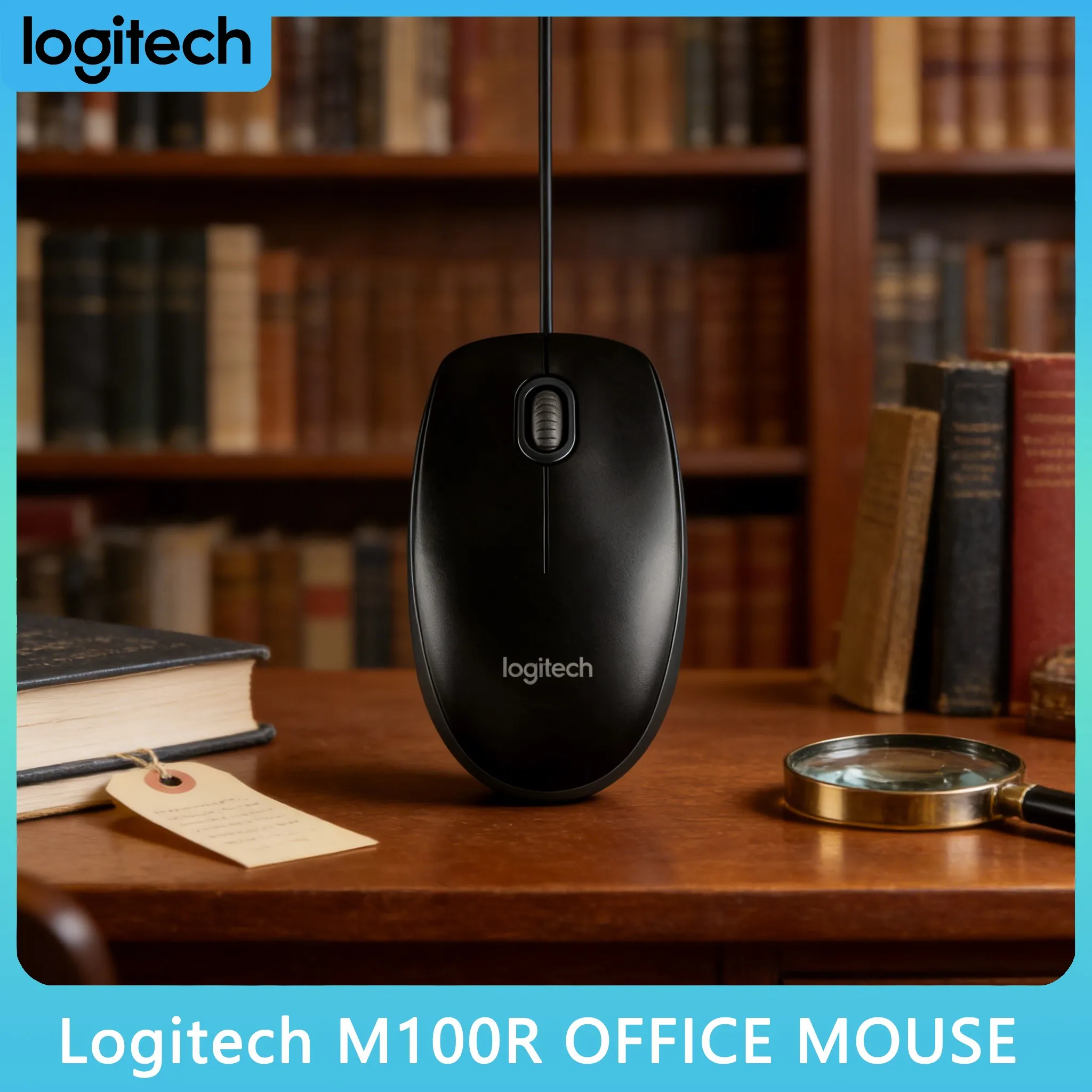 

Офисная мышь M100R, совместимая с ноутбуками и настольными ПК Mac