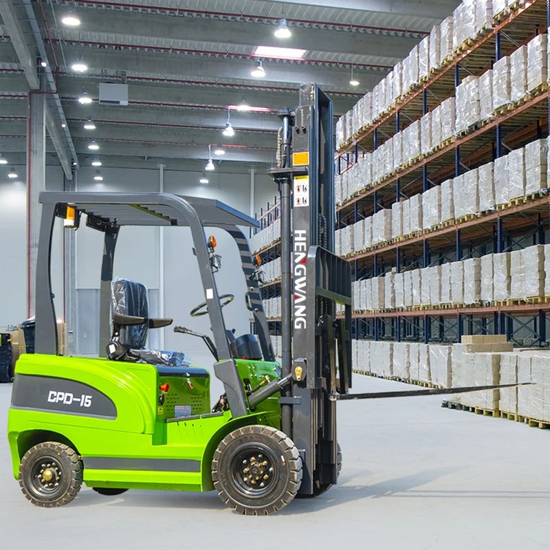 High Quality Electric Forklift Truck Energy Saving Battery 1500kg Four Wheel Forklifts Truck for Warehouse Factory Direct Sales