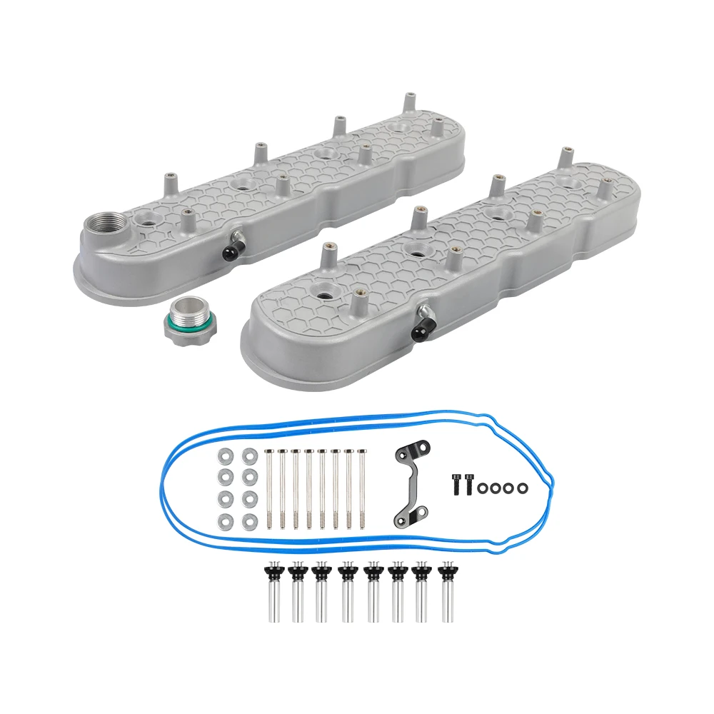 LS Cast Aluminum Tall Valve Covers W/Coil Mounts for LS1/ LS2/ LS3/ LS6/ LS7 or Similar Soils with 72mm Bolt Spacing