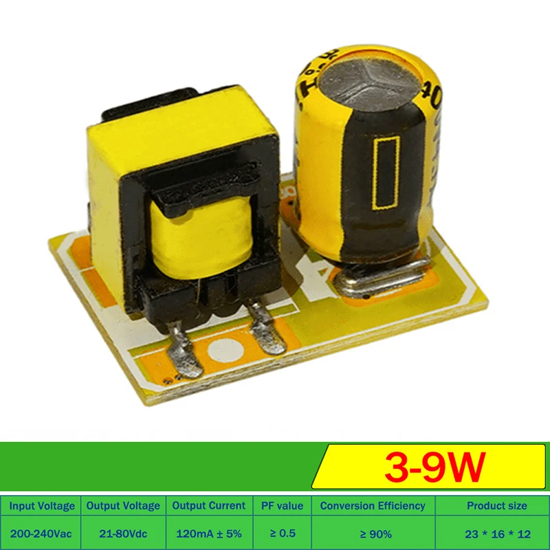 3W 5W 8W 18W 36W LED Light Driver Supply Transformer Radiating Module Board Switch Step Down Buck Converter Bare Circuit Board
