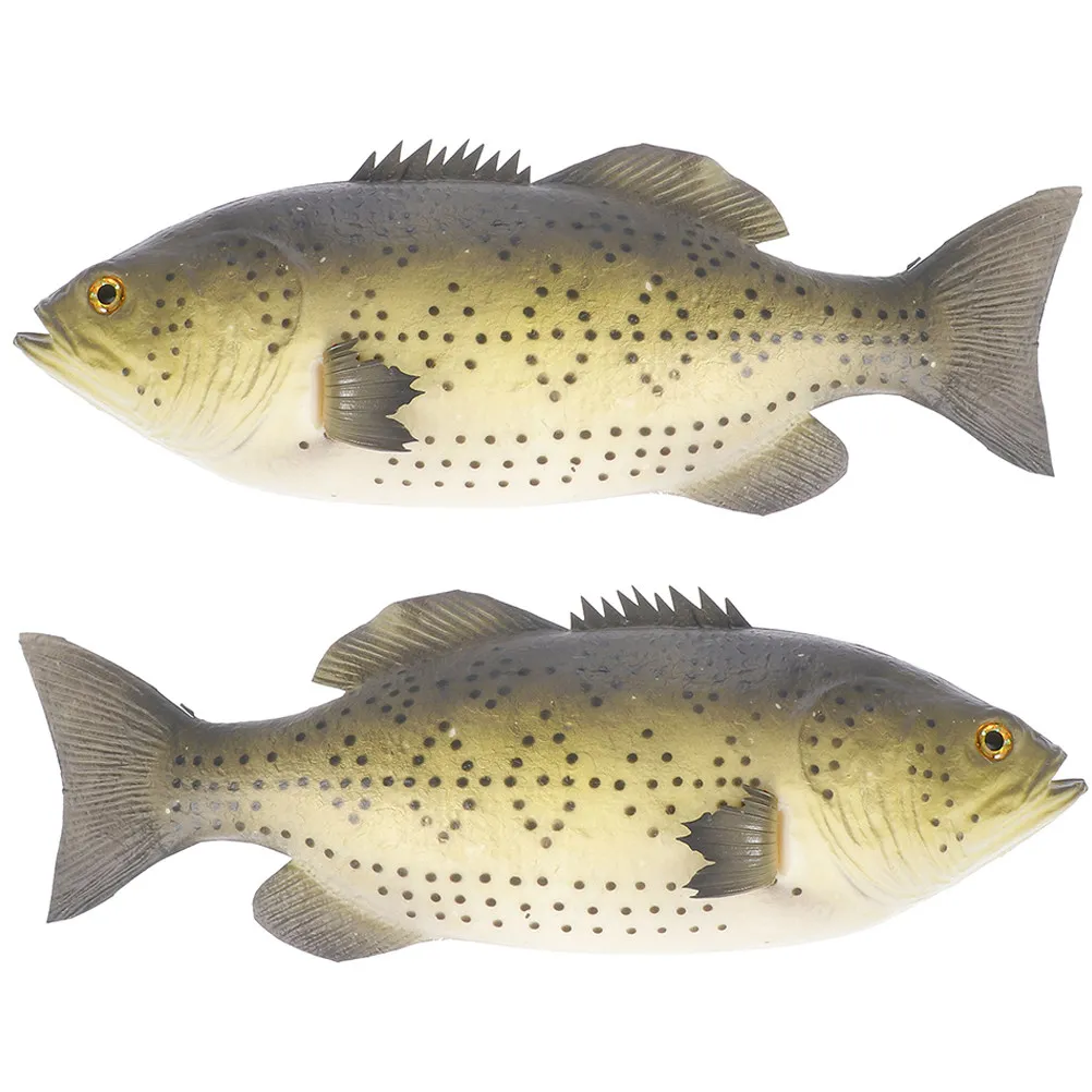 

2Pcs Realistic Simulation Fish PU Artificial Animal Decoration for Home Room Nursery Lifelike Fish Sculpture Ornament