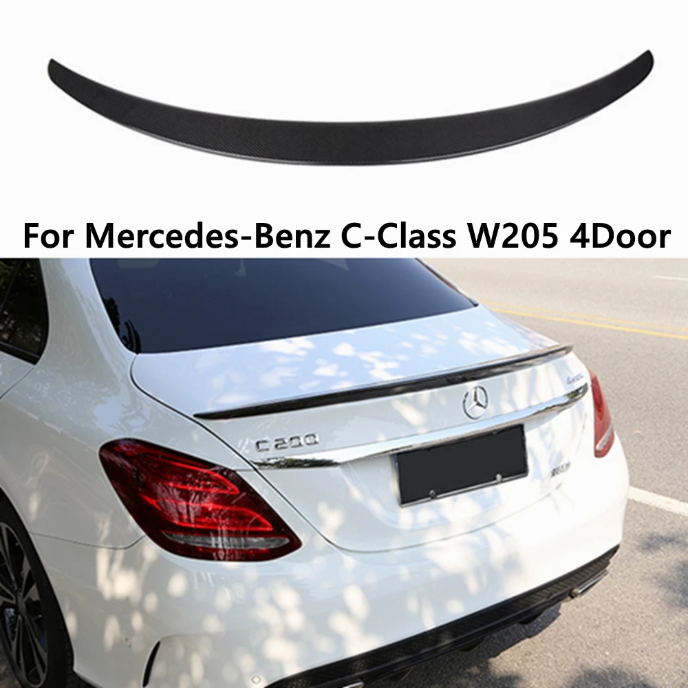 

For Mercedes-Benz C-Class W205 4Door sedan AMG Style Carbon Fiber Rear Spoiler Trunk Wing 2013-2022 FRP Forged carbon