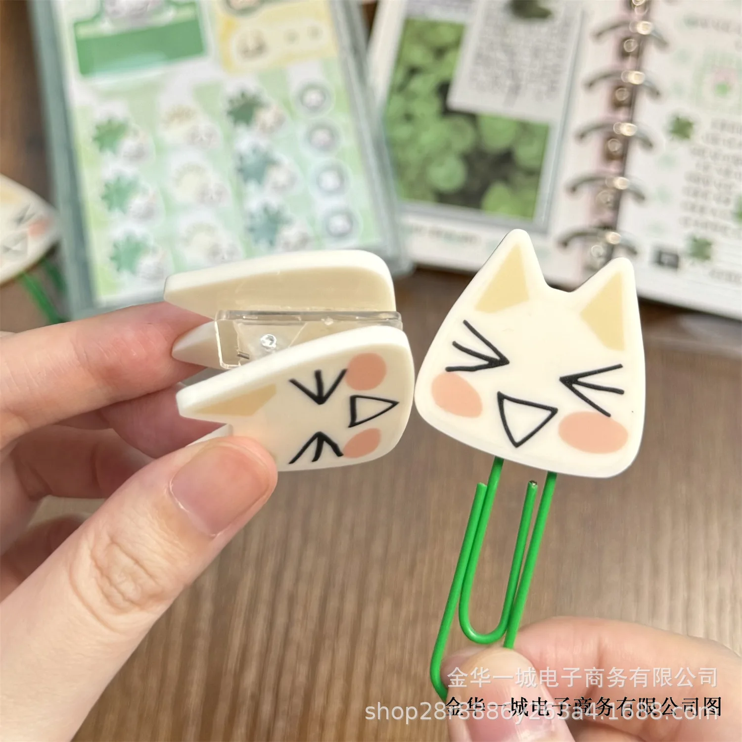 10 PCS Kitten Paper Clip, DIY Hand Account Material Decoration Fixed Clip Accessory, Cultural and Creative Inner Page Pin