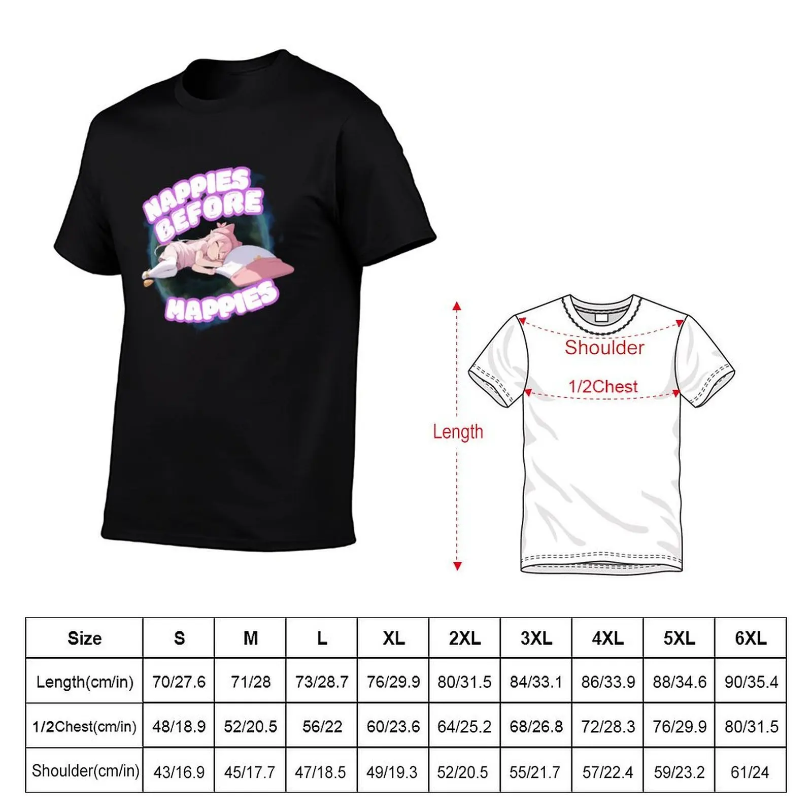 Nappies Before Mappies T-Shirt cotton graphic tees blue archive t shirts men