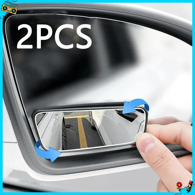 

НОВЫЕ 2 шт. автомобильные боковые зеркала, зеркала для слепых зон, широкий угол 60 градусов, дополнительные сферические зеркала для мертвой зоны на обычных аксессуарах