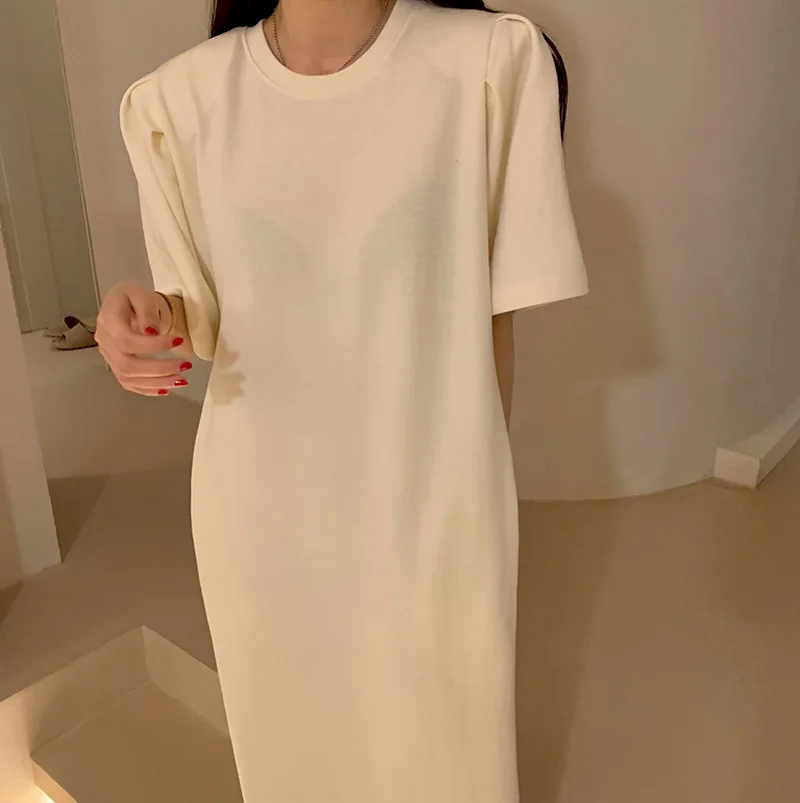 Faionable falda larga cómoda Dr Dongda Gate Original Bubble ort Sve para mujer primavera 2023 algodón 00% vestido de moda