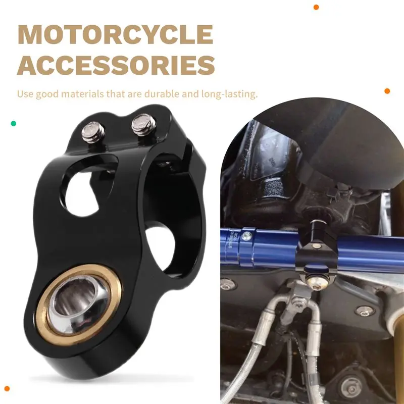 A02Q-Motorcycle Accessories Steering Stabilizer Base Retaining Clip Steering Damper Double Screw Clip