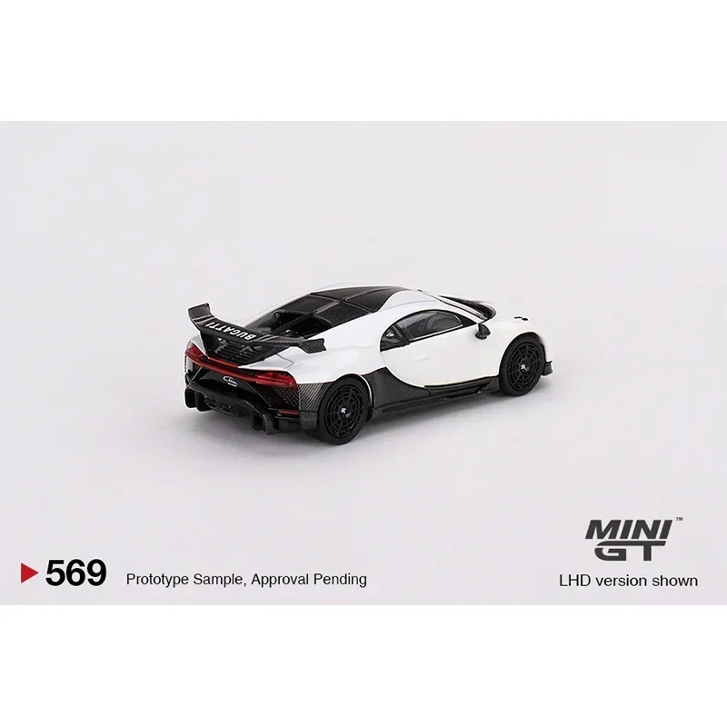 مجموعة ألعاب طراز الديوراما من MINIGT-Diecast ، Chiron Pur ، Sport White ، 1:64