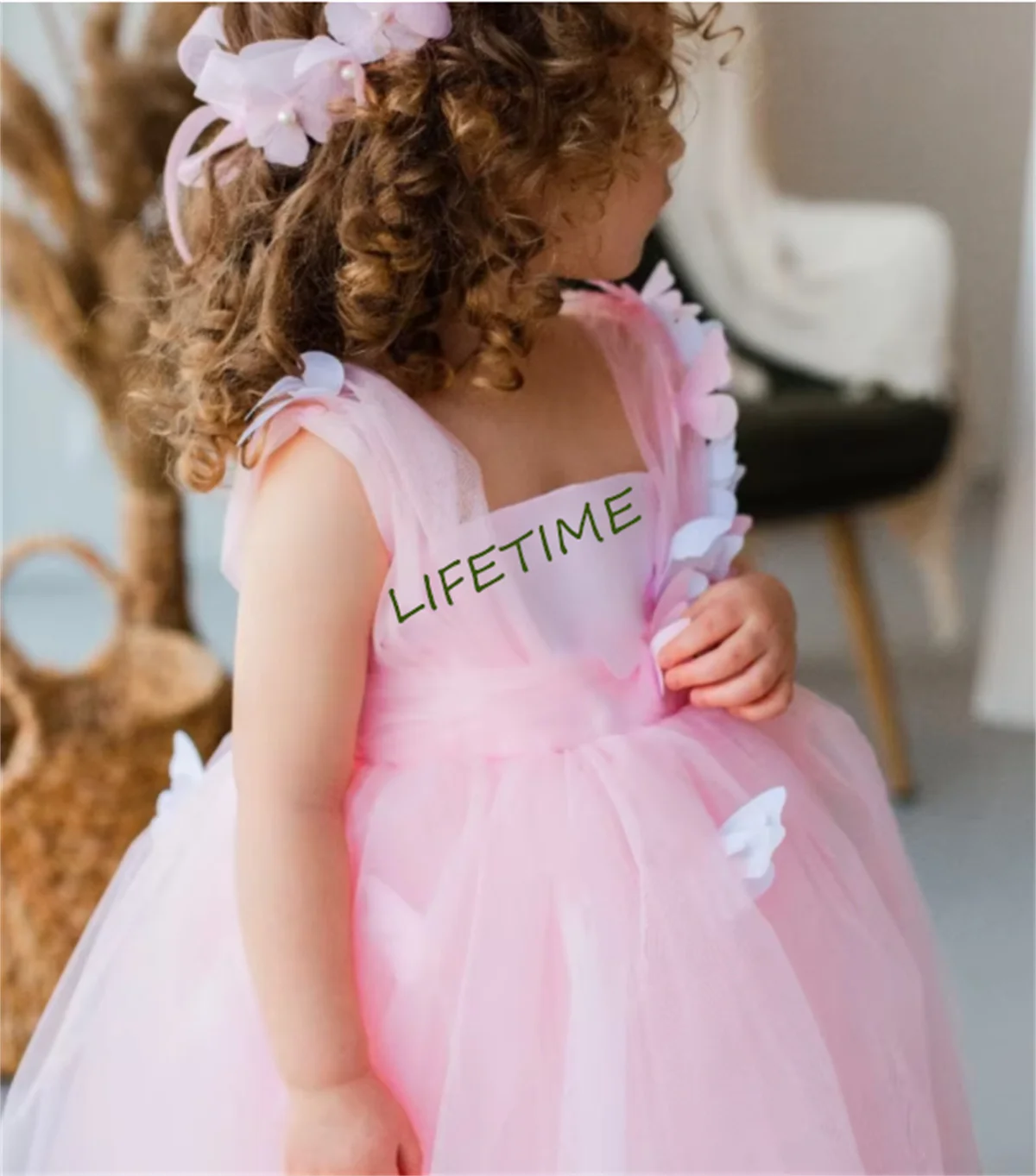 CustomizedNew Black Birthday Party Dresses for Girls Gold Beading Flower Girl Dresses Kids Little Princess Ball Gowns for Weddin