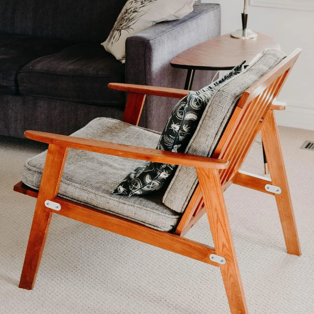 5/16/40 ชิ้นรั้งตรง, รั้งแบน 47x16 มม. (1.85x0.63 นิ้ว), สแตนเลสวงเล็บตรง, ซ่อมเข้าร่วมแผ่น