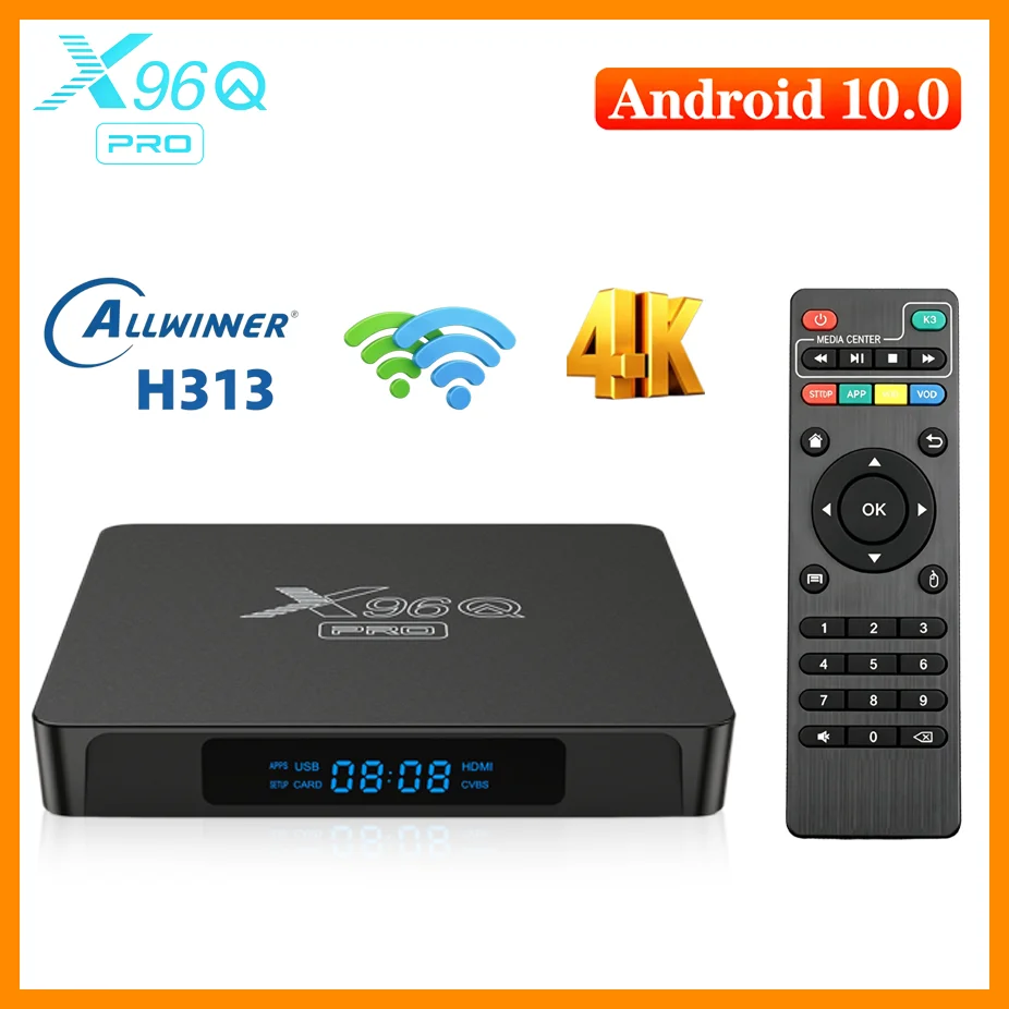 X96Q X96Q PRO Android 10 Smart TV Box Allwinner H313 4K @60fps 100M Ethernet WiFi 2.4G 2GB RAM 16GB ROM Home Multimedia Set Top Box - Aliexpress Deal