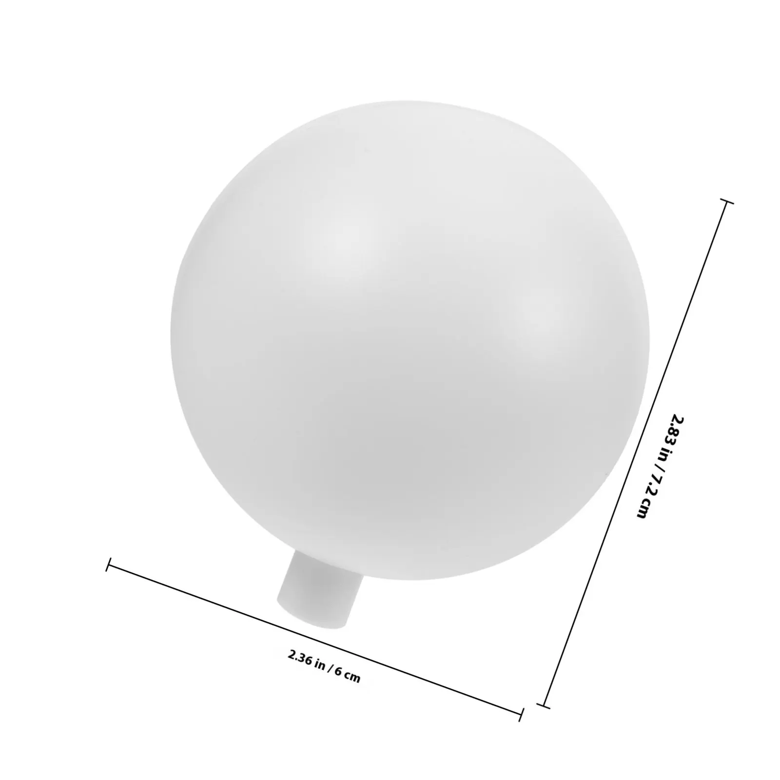 60mm Plastic Globe Lamp Shade for Chandelier Pendant Hanging Light Fixture – Decorative Warm Atmosphere Lamp Cover