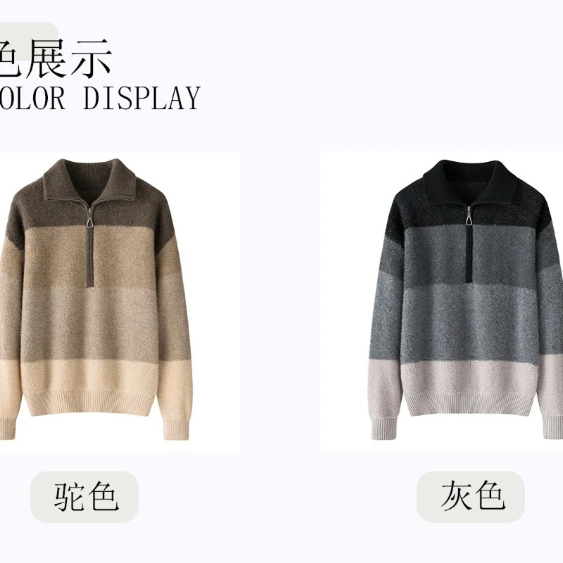 100%Cashmere Autumn Winter Collar Cashmere Sweater Women Long Sleeve Sweater