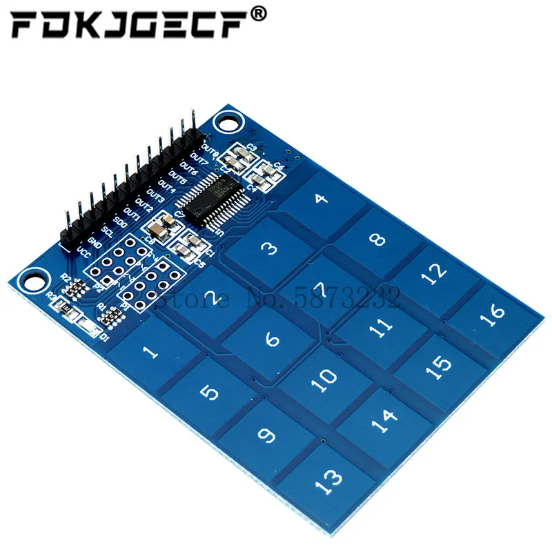 16 Channel TTP229 Digital Capacitive Switch Touch Sensor Module