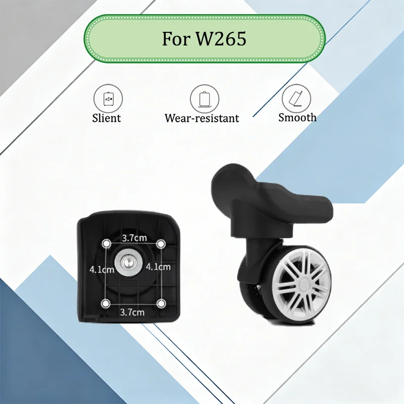 

Комплект для замены колес для чемодана W265: усиленные, плавное скольжение, поворотные ролики, легкая установка, аксессуары для багажа
