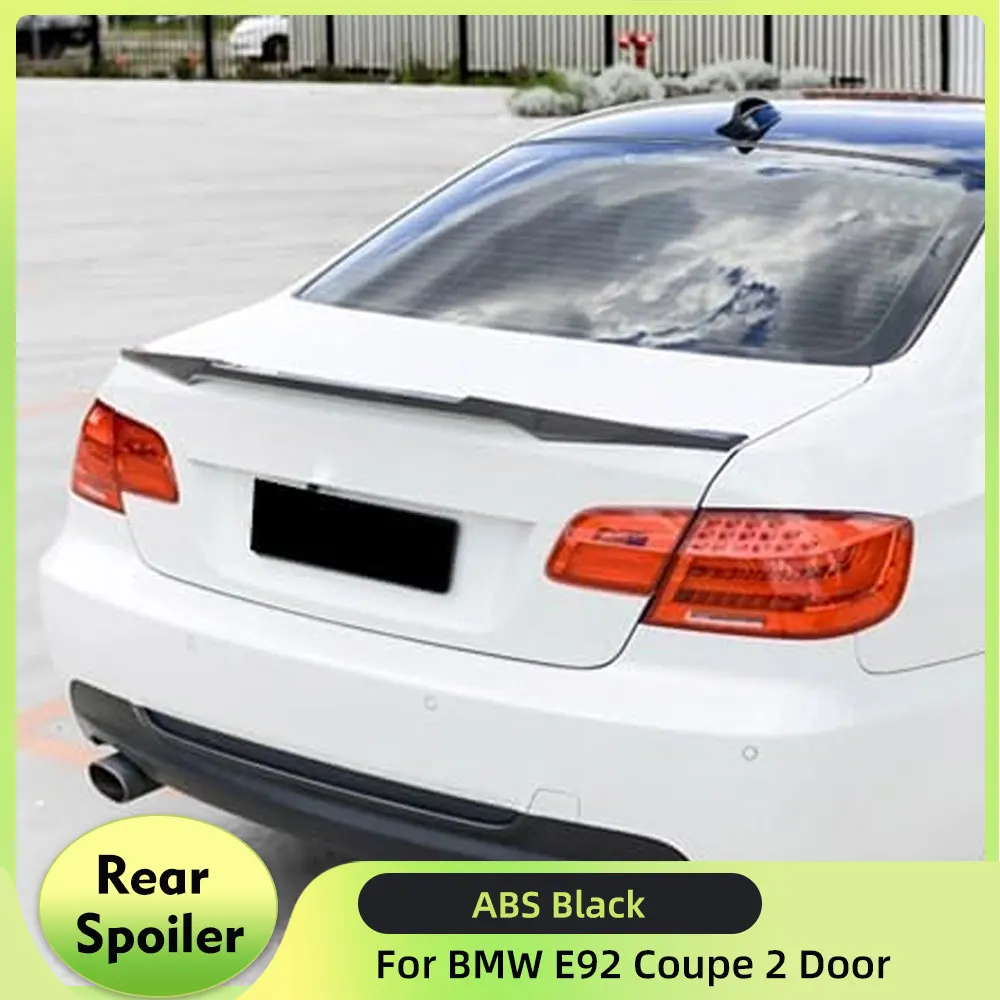 Labio del alerón trasero ABS negro para BMW E92 Coupe 2 puertas 325i 328i 335i 2005-2013 alerón trasero alerón trasero del coche