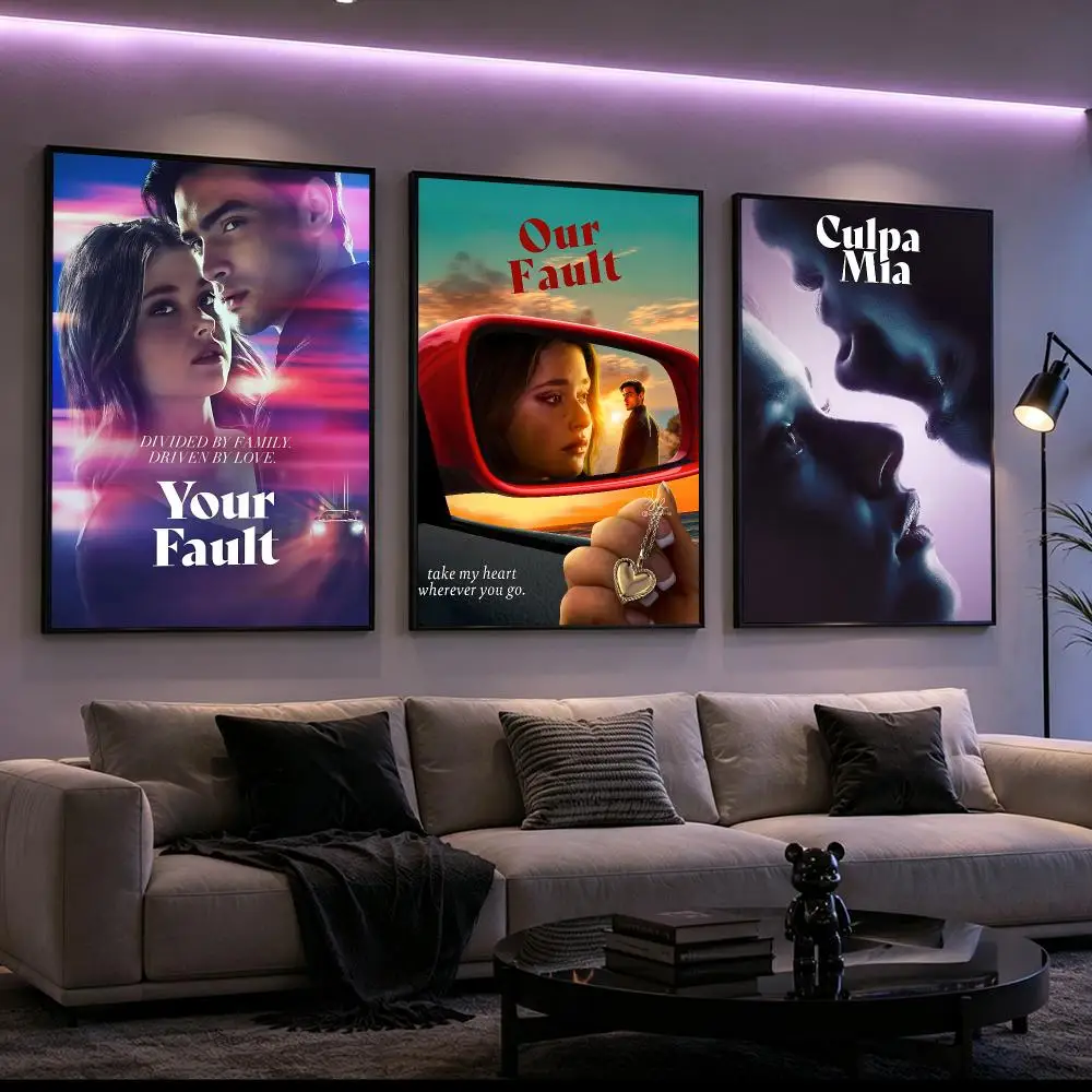 movie My Fault Poster Poster HD Printing Cyberpunk Style Wall Art Home Decor For Gaming Room Living Room Bedroom Gift Idea