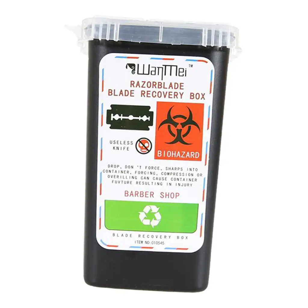 Contenedor de eliminación de agujas Biohazard, contenedor pequeño de plástico, 2-4 paquetes