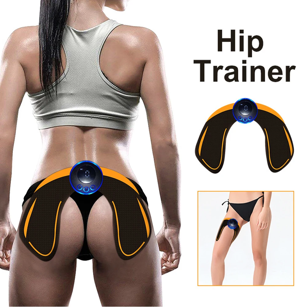 Electric EMS Hip Trainer Buttock Fitness Training Vibrator Shaper Sticker Muscle Stimulator Pluse Slimming Machine Massage Relax