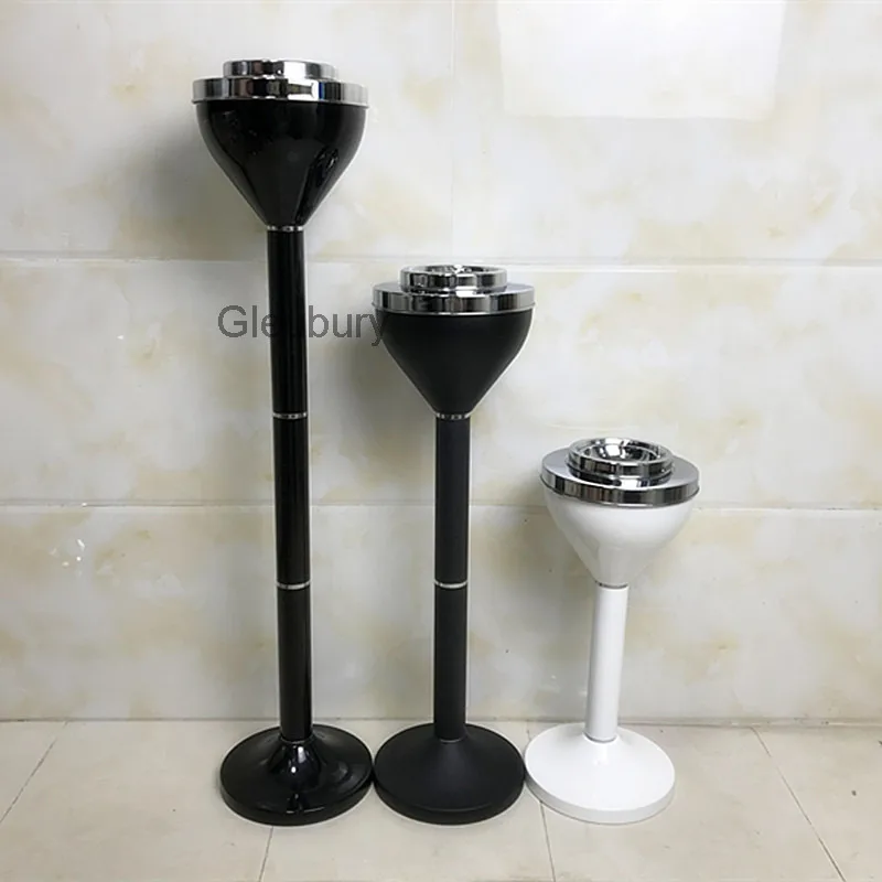 Vertical Bathroom Ashtray Creative Personality Elevator Entrance Toilet Living Room with Lid Office Large Floor Ashtray