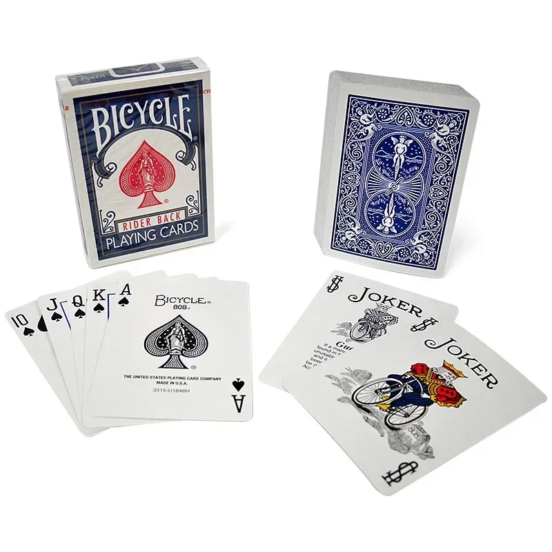 International Version Bicycle Rider Back Playing Cards Blue/Red Regular Poker Card Games Card Magic Magicians Prop Accessory