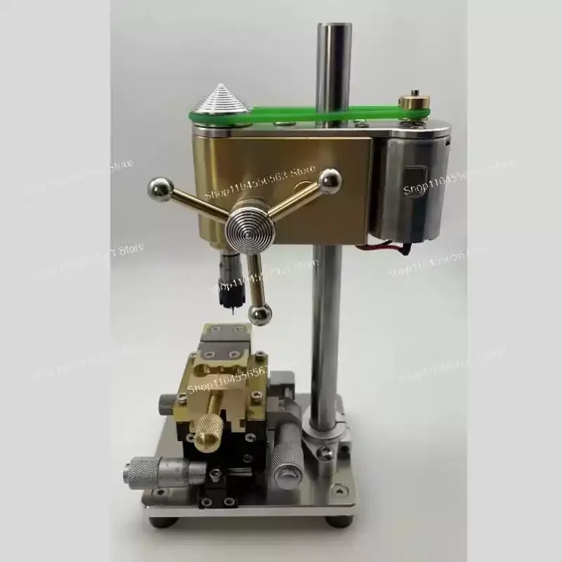 High precision bench drill with an error of 0.01 μ m for drilling, used for repairing tables, by craftsmen, and by sanitation w