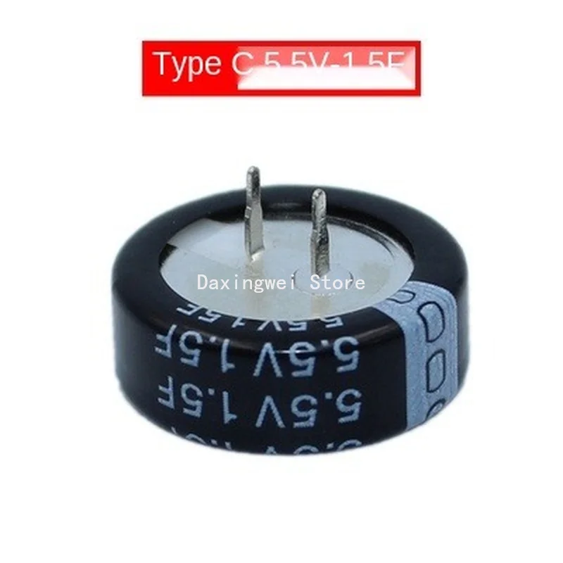 2PCS/Lot Super Capacitor 5.5V 0.1F 0.22F 0.33F 0.47F 0.68F 1F 1.5F 4.0F Button Type Farrah Supercapacitor VHC Type