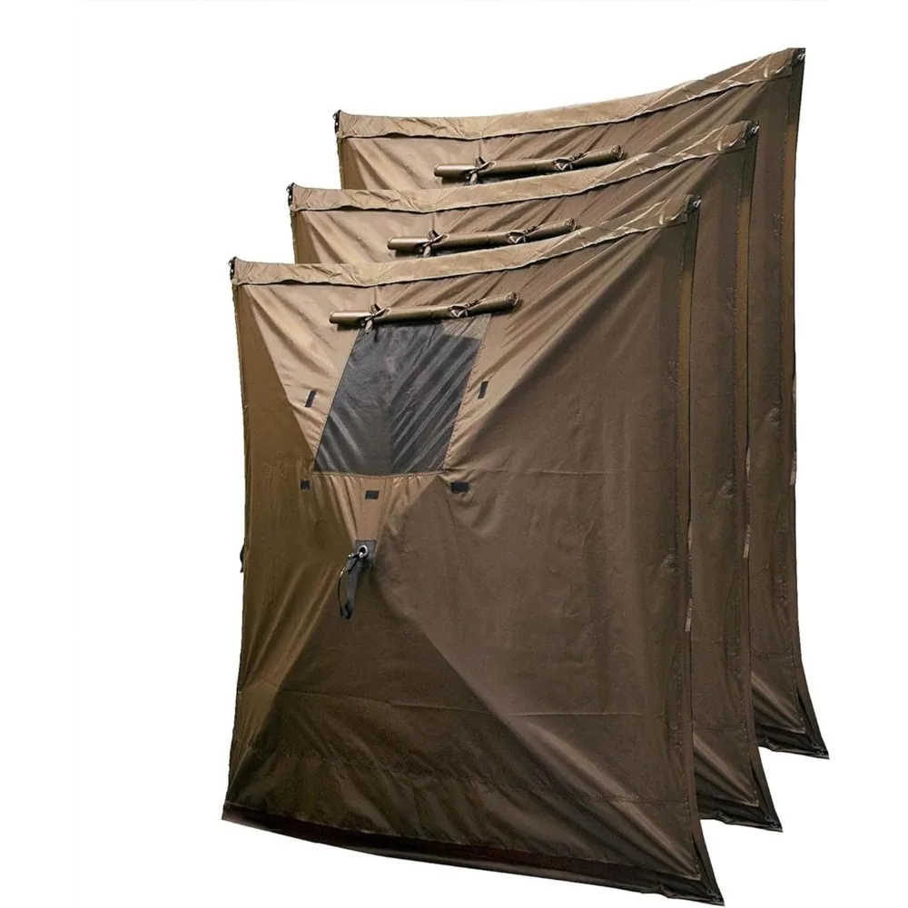 مجموعة سريعة للمسافر 6 × 6 أقدام محمولة منبثقة للتخييم في الهواء الطلق شرفة شرفة خيمة 4 جوانب مظلة مع حقيبة حمل وفوز #3