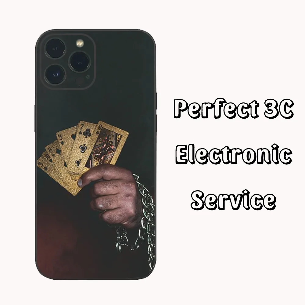 Ace Family Poker A  Phone Case  For iPhone15 14 13 12 Mini 11 Pro XS Max X XR SE5 6 7 8 Plus Soft Silicone Cover