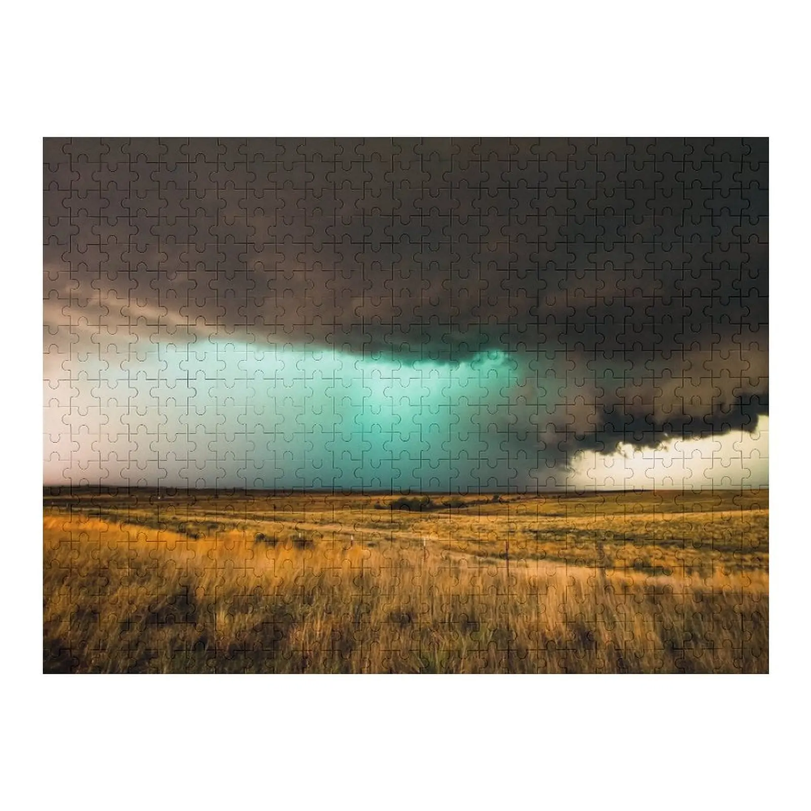 

Jewel of the Plains - Storm Over Prairie in Texas Jigsaw Puzzle Personalized Wooden Name Custom Wooden Gift Custom Gifts Puzzle