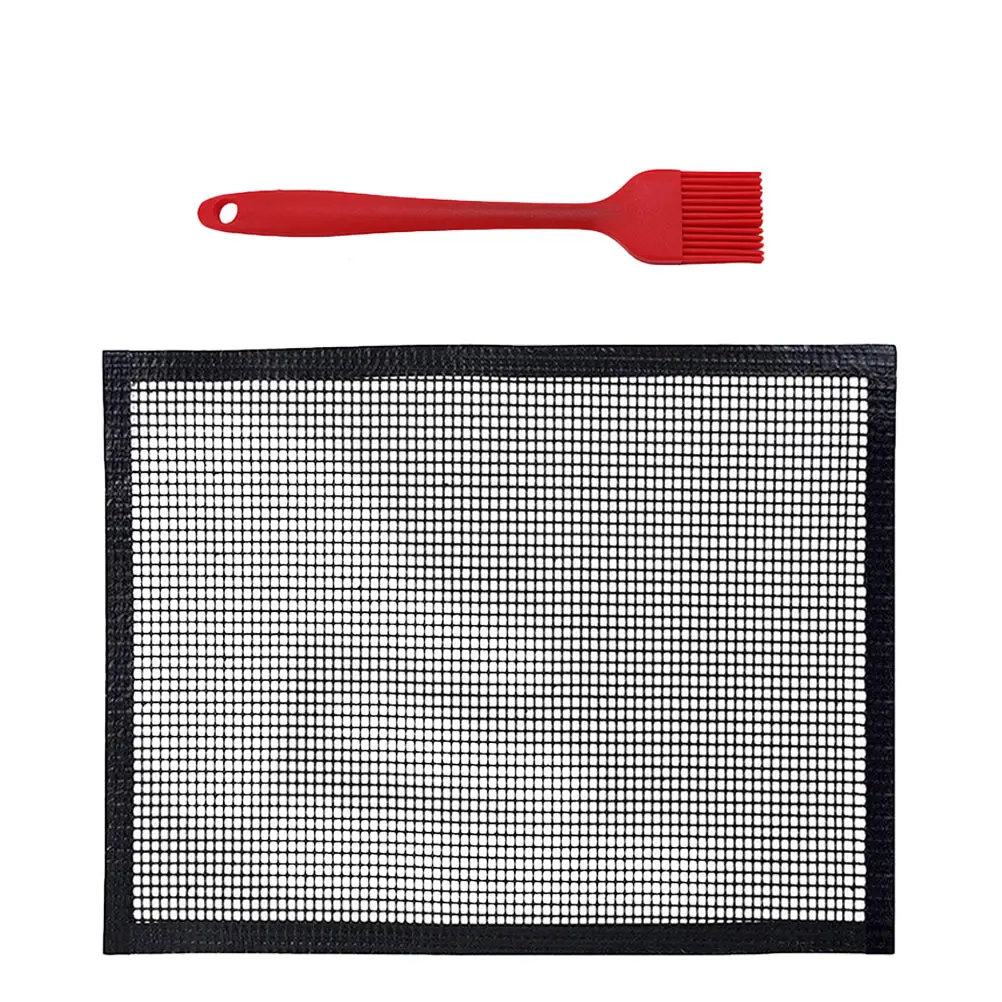

Fiberglass Grill Mats Non-stick Reusable Barbecue Accessories for Outdoor Bbq Fireproof Baking Mesh Pad BBQ Tool Set