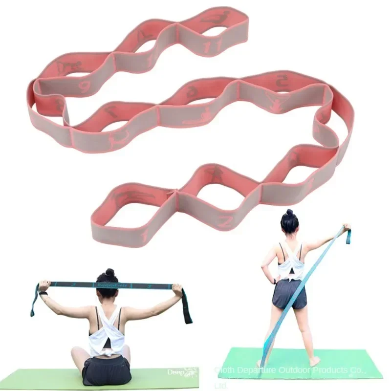 

Fitness High Elasticity Digital Stretch Band Home Training Yoga Exercise Resistance Band Stretch Pilates Fitness Equipment