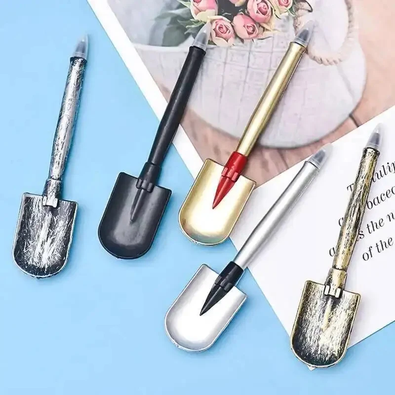 5PCS  Personality Axe Shovel Tools Korean Kawai Stationery Creative Ballpoint Pens Quality Pen Caneta Writing Pen lovely