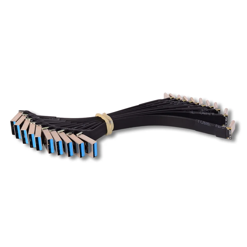 ADT-Link USB3.1 USB-C to USB-A Extension Flat Cable 10Gbps Full Speed for GPS ROCK Pi 4 Raspberry Pi Microcontroller Board