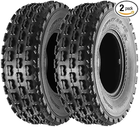 

MaxAuto 22x7-10 22-7-10 Tires Quad Sport ATV UTV Tires 22x7x10 4-Ply Mud Sand Snow and Tire Tubeless Knobby Sport-tires,Set of 2