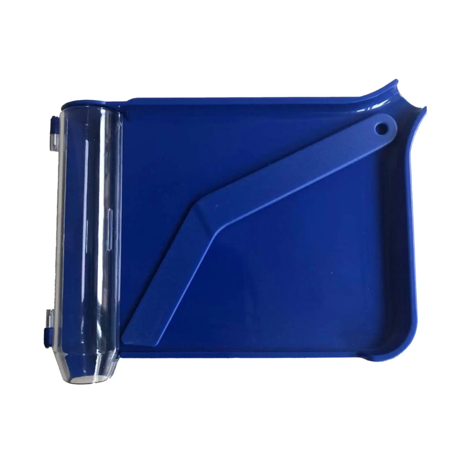 Blue Pill Counter with Spatula Plastic Tray Right Handed Dual Channel Design Tablet Counting Device for Pharmacy
