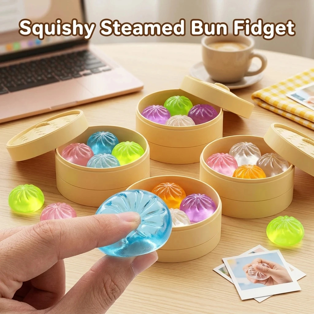 Kawaii 5Pcs Crystal Dim Sum Sq - Desk Setup Room ulasan dan harga