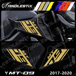 AnoleStix Reflective Motorcycle Logo Set Air Inlet Emblem Decals For YAMAHA MT09 MT-09 SP 2017 2018 2019 2020