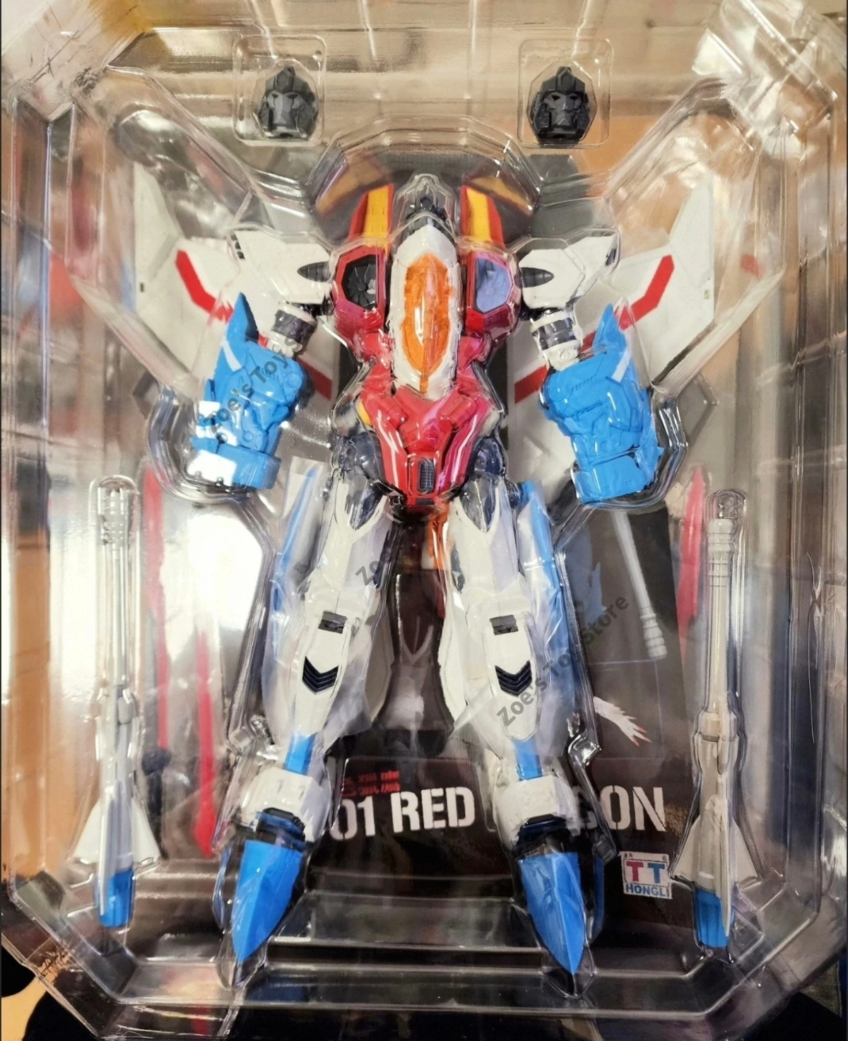 

Коллекционная декоративная модель трансформирующегося робота PF-01 Red Falcon большого размера