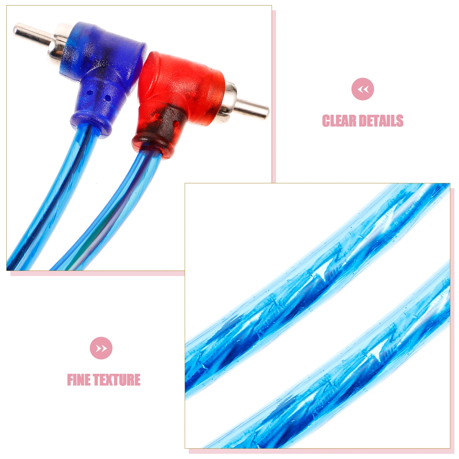 

Car Audio High Transmission Subwoofer Wire Power Amplifier Cable Vehicle Speaker Wire Low Signal Loss Durable Stereo Speaker