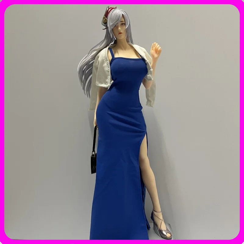 

47cm Big Size Stepmother Dress Shenhe Anime Girl Gk Figure S‑Body Curvy Bishoujo Model Large Desktop Ornament Collectible Statue