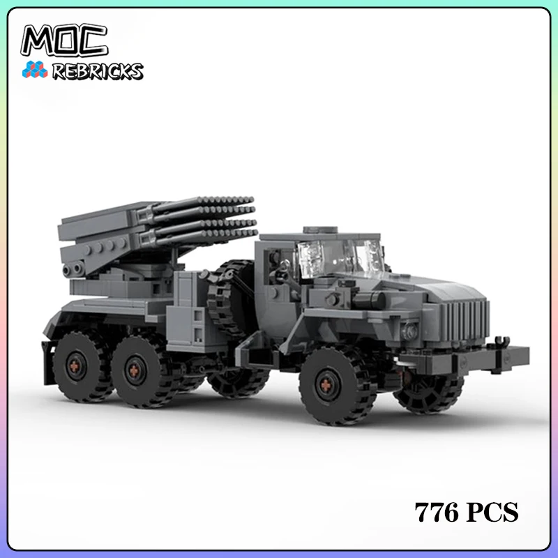 Military Equipment 2B17 TORNADO G Missile Launch Vehicle 6x6 Truck MOC Building Block Assemble Kit Model DIY Display Toys Gifts