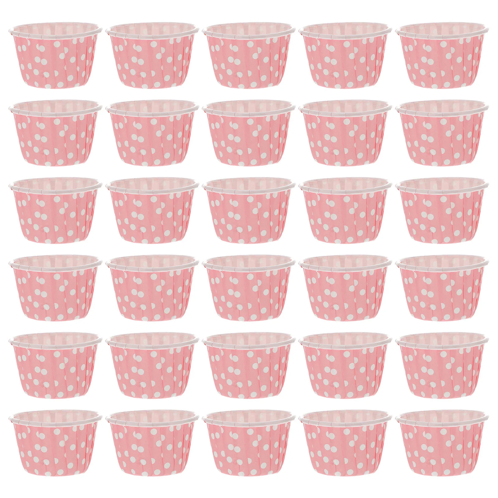 

50 Pcs Small Containers Ice Cream Cups Food Packaging Paper Dessert Sundae Yogurt Bowl Pink Pudding